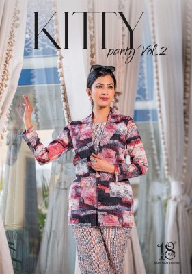 18 attitude by Kitty party vol 02 fancy premium cotton printed co ord set catalogue at low rate Size wise Combo Set