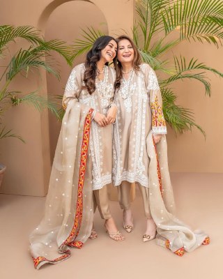 Ajraa lunch new party wear designer readymade karachi suit catalogue at chip rate 