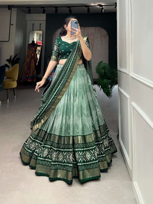 Amavi Presents Design no 1688 Green colour Tussar Silk  Wedding Function Wear lehenga Choli wholesaler Exporter lehenga choli