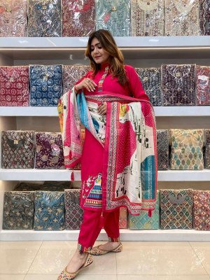 Amavi Presents Premium Collection 3piece Afghani Set Kurti Collection  Size wise Combo Set