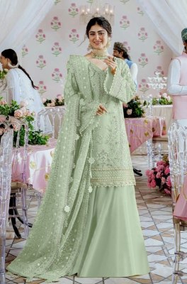 Anamsa by 285 ABCD beautiful heavy georgette fancy sharara suit catalogue at low rate  fancy sharara suit Catalogs