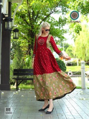 Aradhna by Glamour heavy reyon with ordinary printed kurti catalogue at wholesale price 