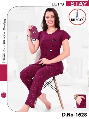 Bhagya creation  lets stay night suits collection wholesaler  night wear catalogs