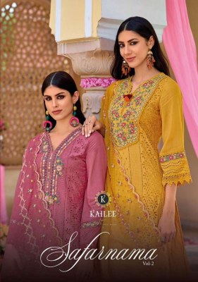 Kailee Fashion Safaranama Vol 2 Pure Cotton Premium Luxury Readymade Pakistani suits catalogue wholesaler  