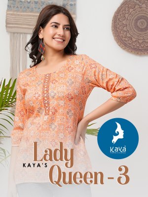Kaya by Lady queen 3 capsul print western wear catalogue at affordable rate 