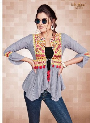 Krishriyaa Fashion Maxim Vol 3 Western short top Kurti catalogue wholesaler  