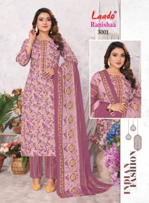 Laado by ranisha vol 3 pure cotton printed kurti pant and bottom catalogue at affordable rate readymade suit catalogs
