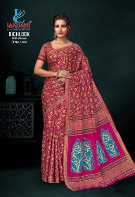 Lakhani by Rich Look Vol 18 exclusive heavy cotton printed saree catalogue at low rate sarees catalogs