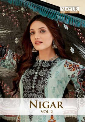 Mayur creation by Nigar vol 2 fancy cotton printed karachi suit catalogue Karachi suits catalogs
