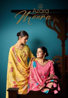 Meera by Azara cambric cotton digital printed unstitched dress material catalogue at affordable rate 