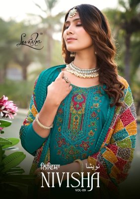 Nivisha vol 9 by Levisha reyon embroidered unstitched suit catalogue at affordable rate 