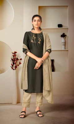 R T by Mascara chinon silk kurti with bottom and dupatta catalogue at wholesale price 