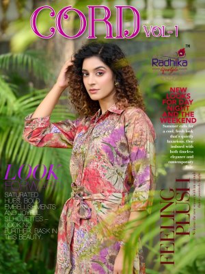 Radhika life style new launch cord vol 1 muslin top with pants set catalogue bottom wear catalogs