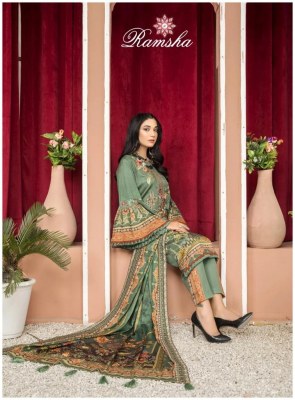 Ramsha by Farasha heavy lawn cotton printed Karachi suit catalogue at amaviexpo Karachi suits catalogs