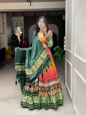 Ravishing gaji silk lehenga choli to vibrant your look at wedding and navratri sarees