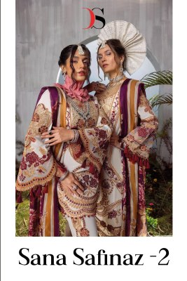 Sana safinaz lawn 2 by deepsy suit pure cotton embroidered Pakistani suit catalogue at affordable rate pakistani suit catalogs