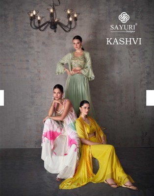 Sayuri designer by kashvi real georgette designer indo western catalogue at low rate western wear catalogs