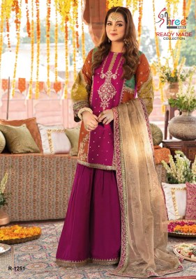 Shree fab by Design R 1251 fancy khatli work sharara suit catalogue at affordable rate fancy sharara suit Catalogs
