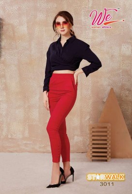 We By Women Ethnics Starwalk Lycra Stretchable Pant catalogue wholesale rate  bottom wear catalogs