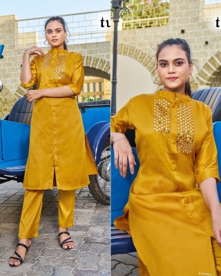 amavi presenting look me plain kurti pant with real mirror work  catalog at wholesale price readymade suits