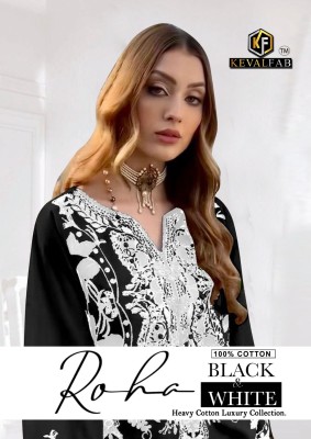 keval fab present black and white karachi suit catalogue at low rate Karachi suits catalogs