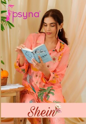 psyna by Shein vol 1 pure muslin printed trendy co ord  set catalogue at low rate co ord set catalogs