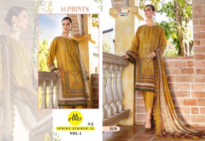 shreefab hit designs m print spring summer 2578 cotton duppta pakistani suits
