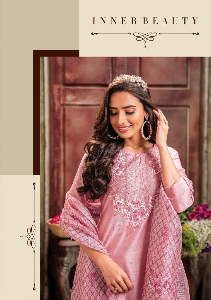 LADIES FLAVOUR- SAGUN- FANCY WEAVING GEORGETTE WITH PURE KHATLI WORK FANCY  KURTI AND DIVIDER PLAZO PURE CHINON SHIFFON DUPATTA WHOLESALER AND DEALER