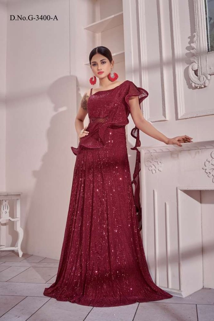 Ladies Red Net Gown at Rs 1375 | Ladies Net Gown in Delhi | ID: 20694755655