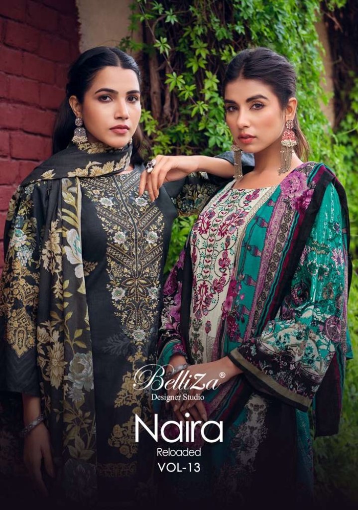 Belliza naira vol-28 865-001 to 865-008 series cotton designer salwar suits  collection wholesale surat