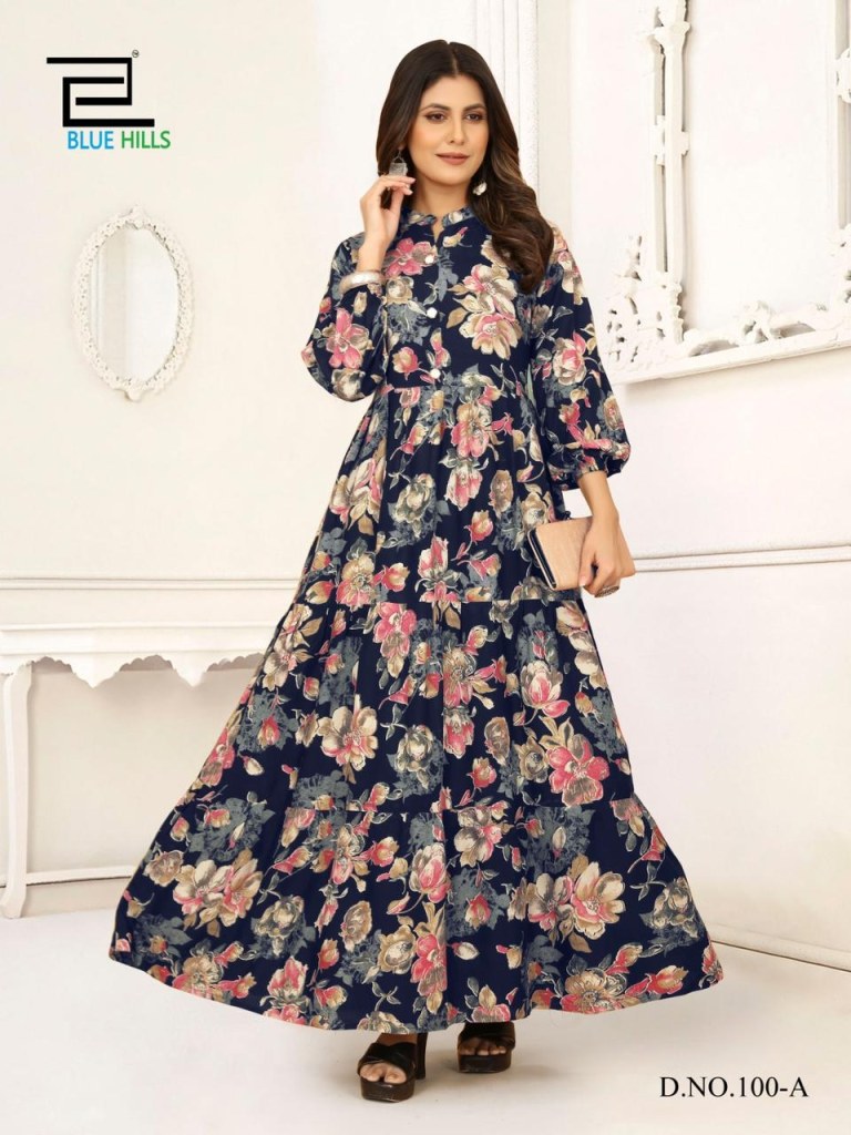 Surat Textile Hub S4u presents flairy style vol-5 fancy cotton digital  printed partywear long gown st… | Designer dresses casual, Long gown,  Beautiful party dresses