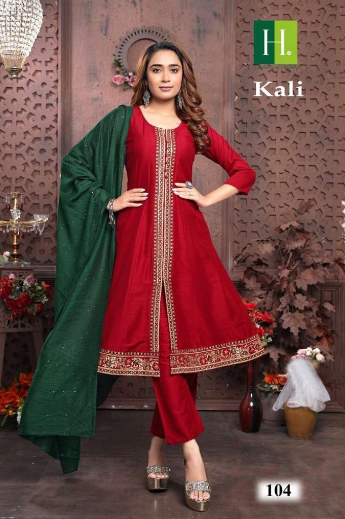 Buy Green Embroidered Silk Anarkali Kurta With Churidar & Dupatta Online at  Rs.3399 | Libas