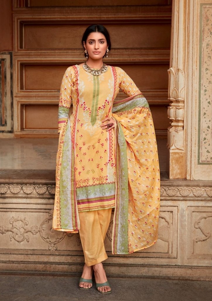 Ishal present Gulmohar vol 28 heavy lawn cotton unstitched dress