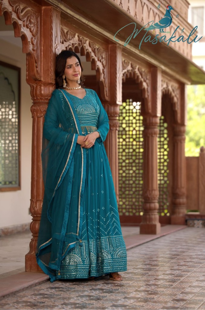 Masakali Vol 31000 present Designer pure georgette Gown catalogue at wholesale price