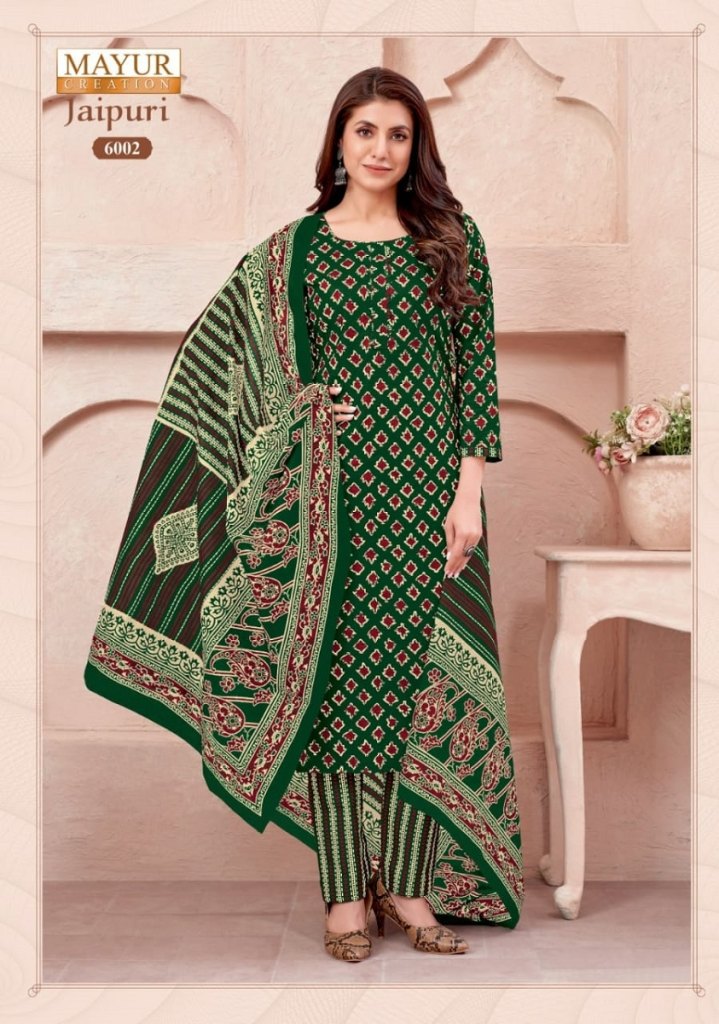 Buy Authentic Jaipuri Printed Cotton Gown