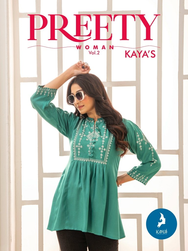 Pretty woman 2 by kaya latest designer women western top catalogue