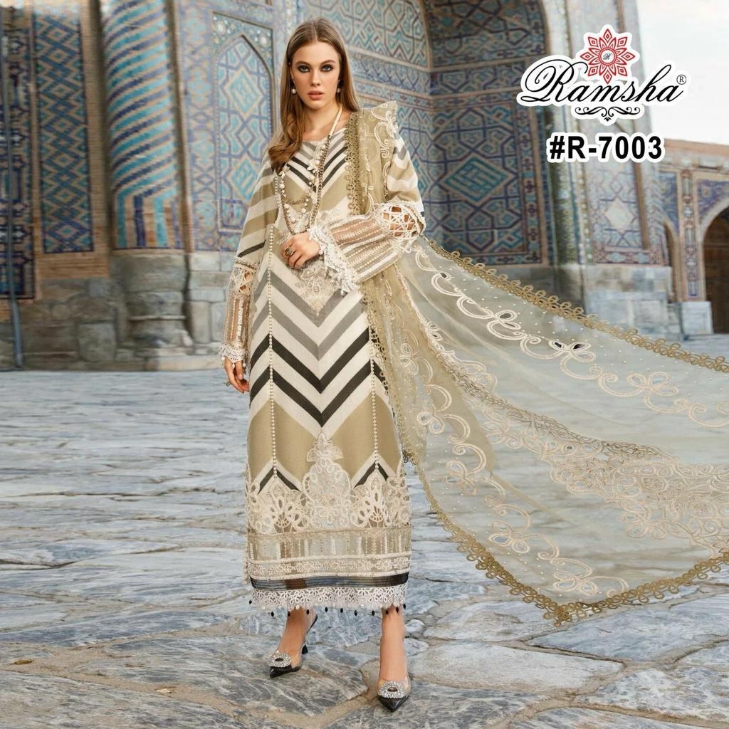 Designer unstitched deals dress material