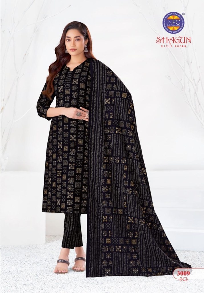 Shagun vol 30 by MFC pure cotton printed unstitched suit catalogue at affordable rate