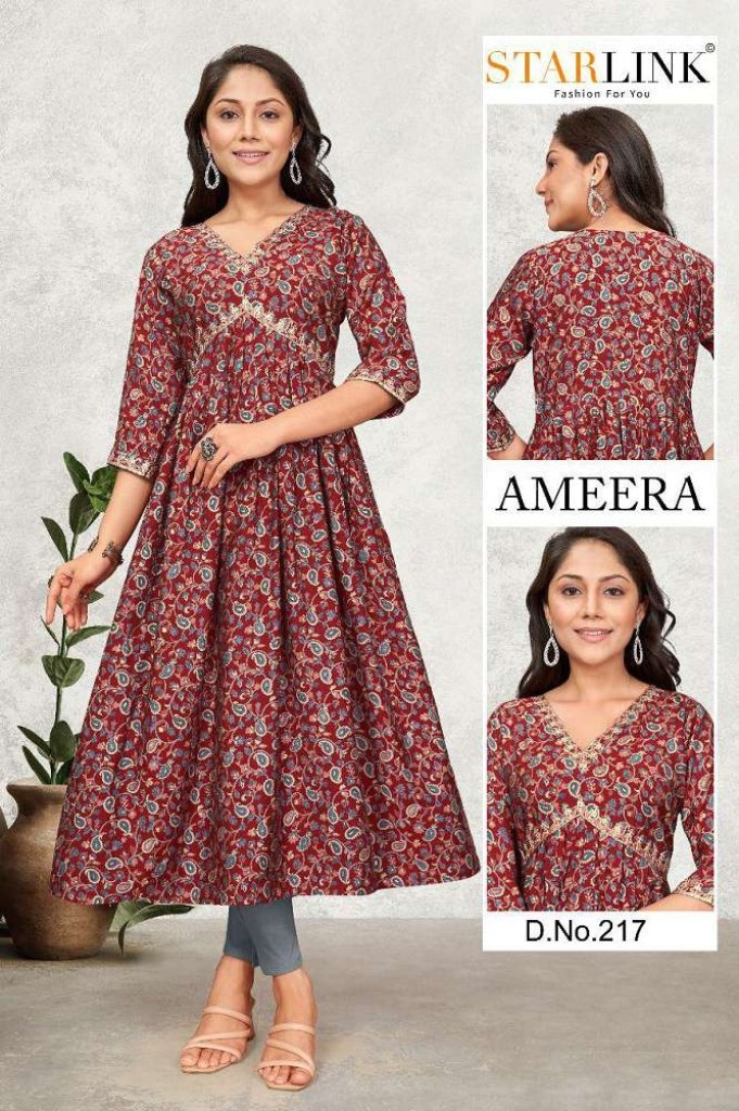 Buy Ecrin Rayon Rajasthani Printed Anarkali Maternity Feeding Gown Kurti  For Women Online at Best Prices in India - JioMart.