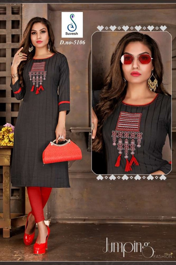 Innovative Embroidered Silk Designer Kurti