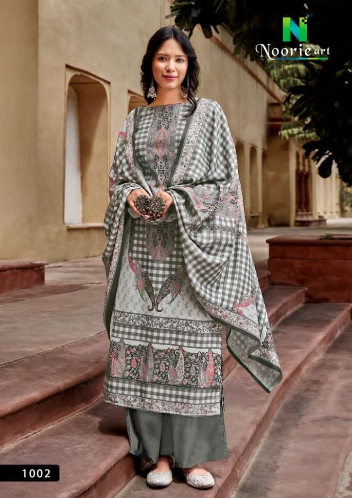 New Designer Pure Pashmina Suits Online Cream Color