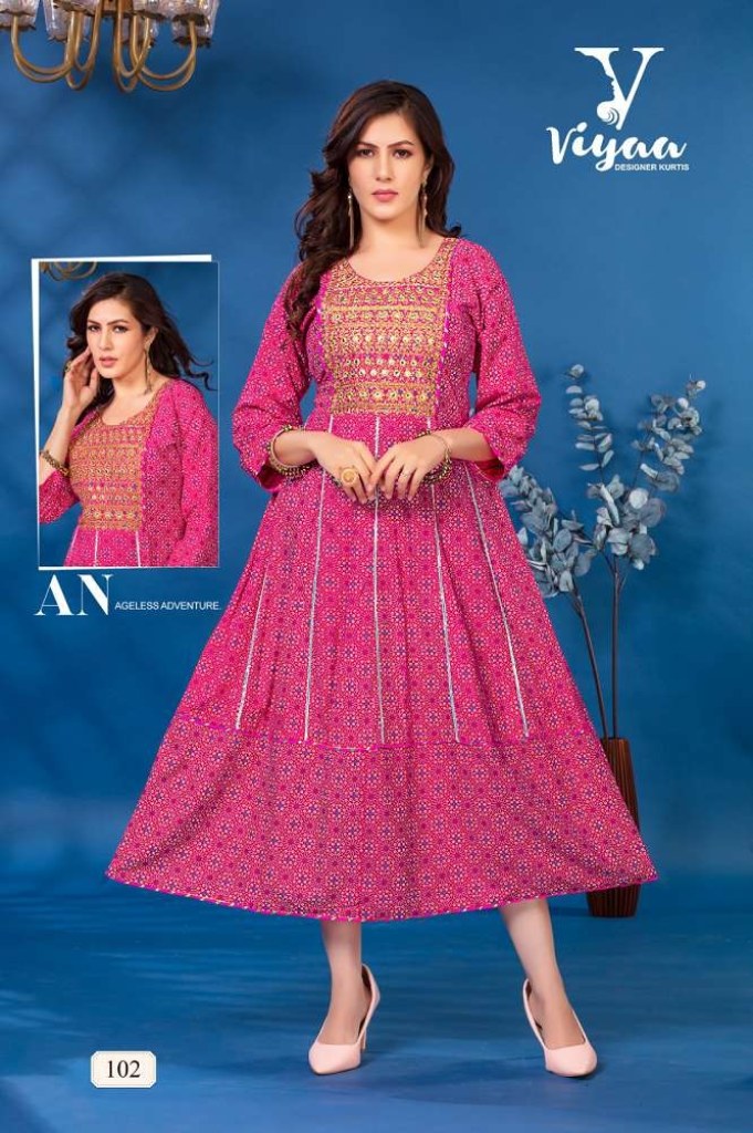 Hirwa Alia Heavy Rayon Short Anarkali Kurti For Daily Wear Collection | Anarkali  kurti, Elegant blouse designs, Printed gowns