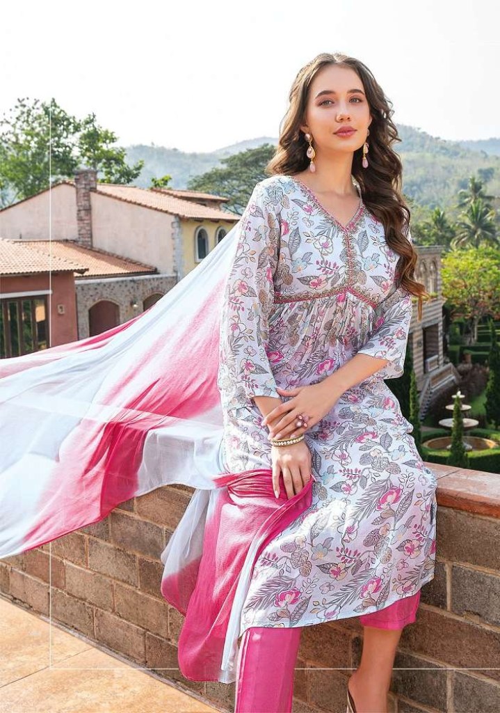 STYLEMAX ALMIRAH VOL 3 SOFT SILK READYMADE LONG GOWN STYLE KURTI ETHNIC  COLLECTION - textiledeal.in