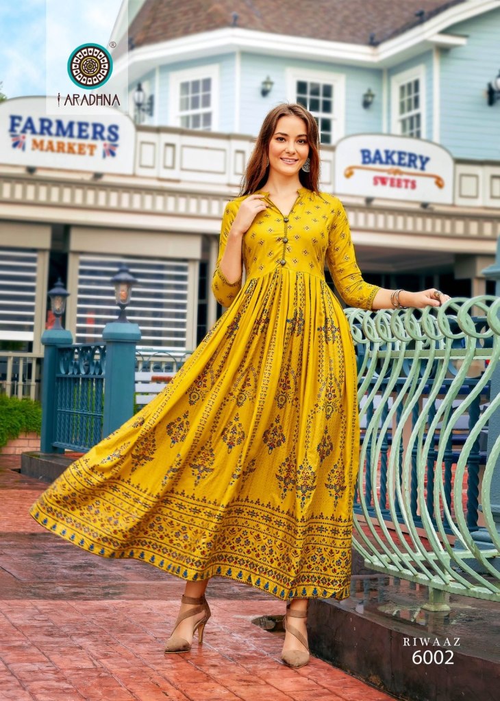 Yellow Party Wear Dress Indian Pakistani Women Girl Readymade Flared Gown  Kurti | eBay