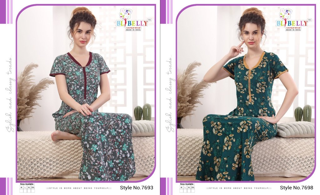 Summer Special Nighty Gown Vol 469 Sd Hosiery Cotton Night Wear Gowns  Wholesaler Surat