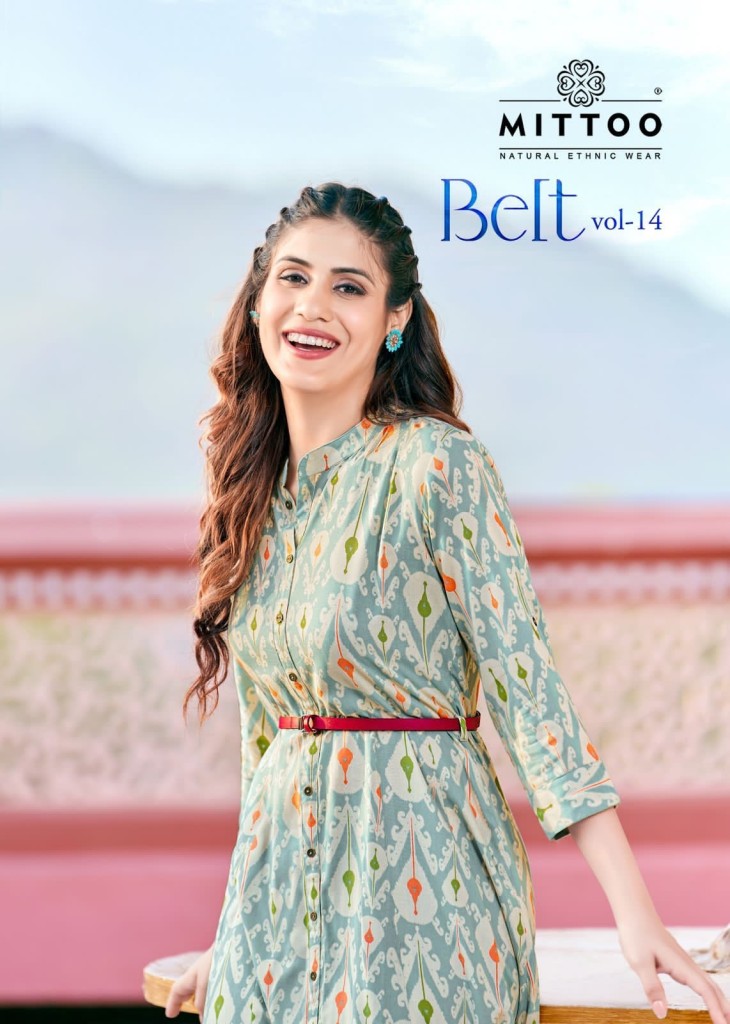 Riya Designer Launched Belt Vol 1 Heavy Rayon With Hand Work Fancy Kurtis