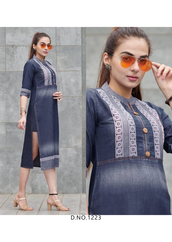 seriema kumb capture vol 3 pure cotton denim kurtis catalog | Aarvee  Creation | Seriema Kumb Capture vol 3 Pure Cotton Denim Kurtis Catalog, Buy  Seriema Kumb Capture vol 3 Pure Cotton