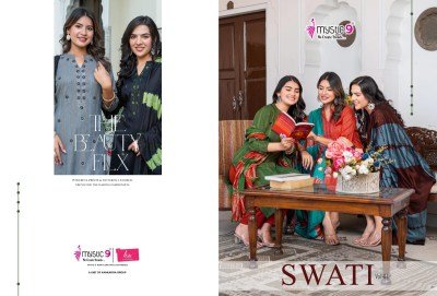 Mystic 9 Swati Vol 1 Reyon With Chanderi Salwar Suit Catalogue Pcs Wholesale Rate  readymade suit catalogs