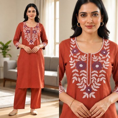 2 PCS CO-ORD SET Kurti Pant with Pocket 