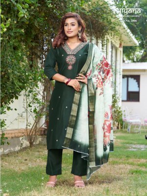 5 Star by Jiyana digital chanderi embroidered readymade suit catalogue at affordable rate readymade suit catalogs